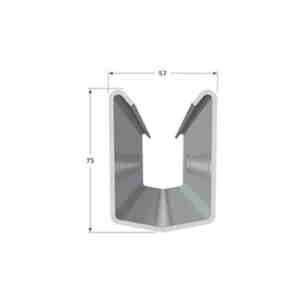 Șpalier metal PF P7E prezincat 2,50mx2,00mm Profil Alsace