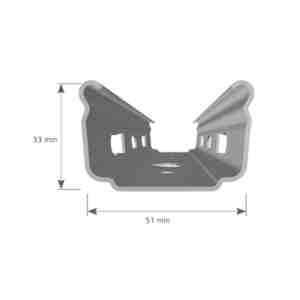 Șpalier metal Supra 50 Plus prezincat 2,40mx1,4mm Profil Alsace