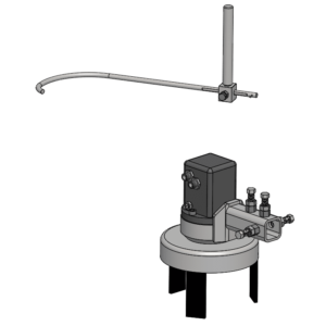 Freză circulară hidraulică stânga diametru 250mm cu motor
